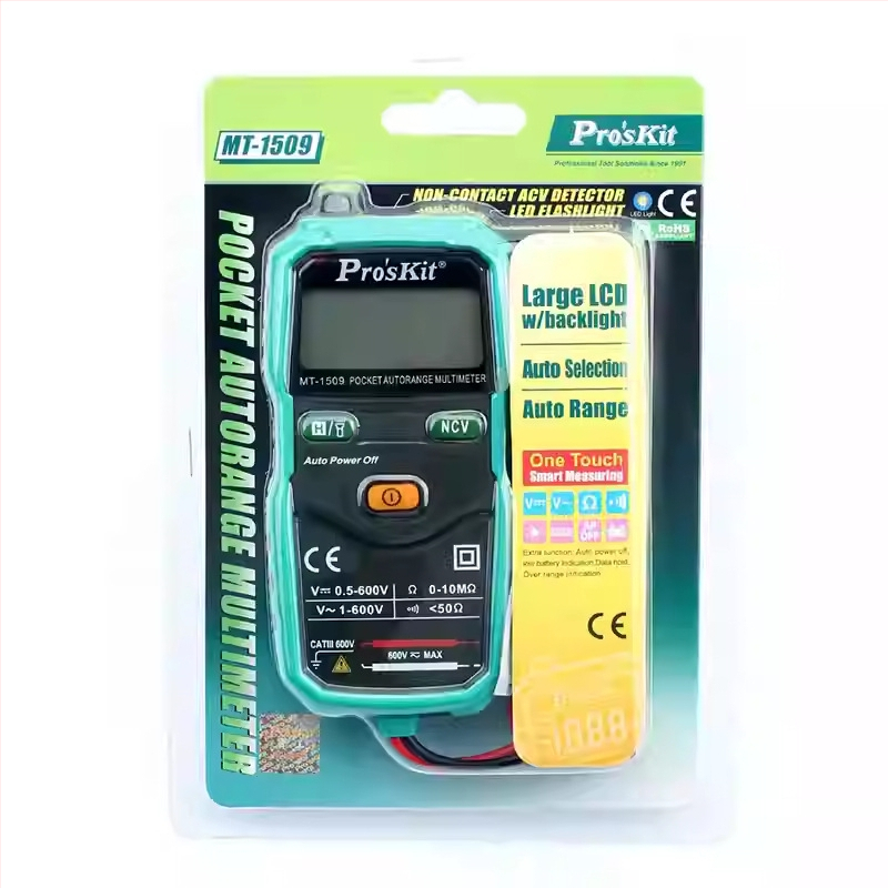Digitalni multimetar MT-1509 Baogong Pro'skit s inteligentnim automatskim zaslonom