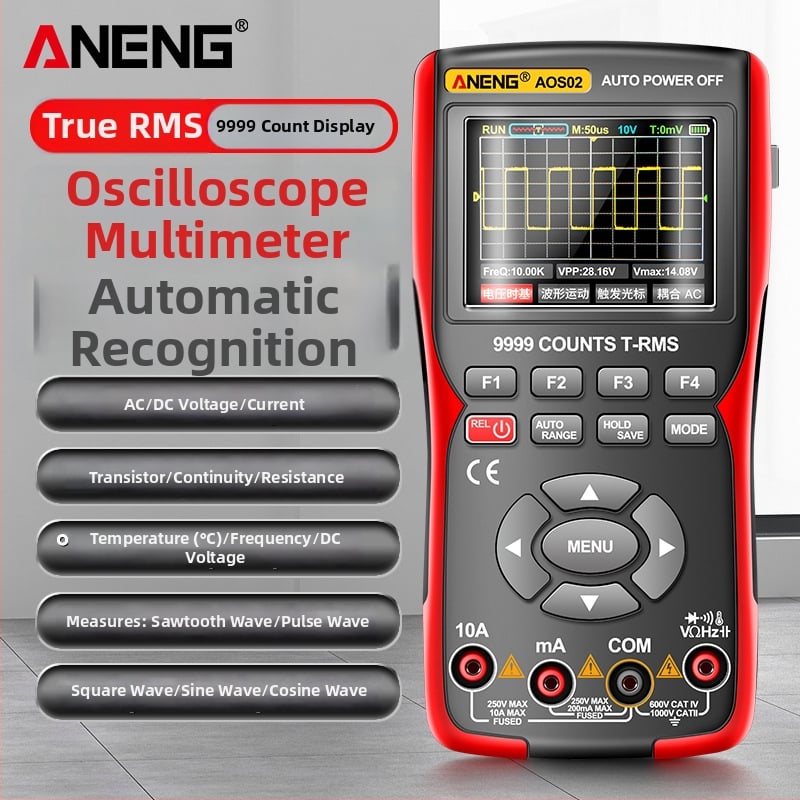 ANENG AOS02 дигитален осцилоскоп, 1 канал, 64-точков запис