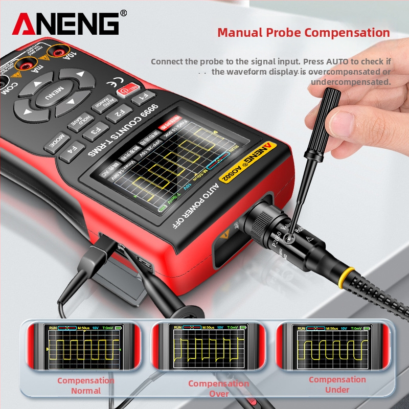 ANENG AOS02 дигитален осцилоскоп, 1 канал, 64-точков запис