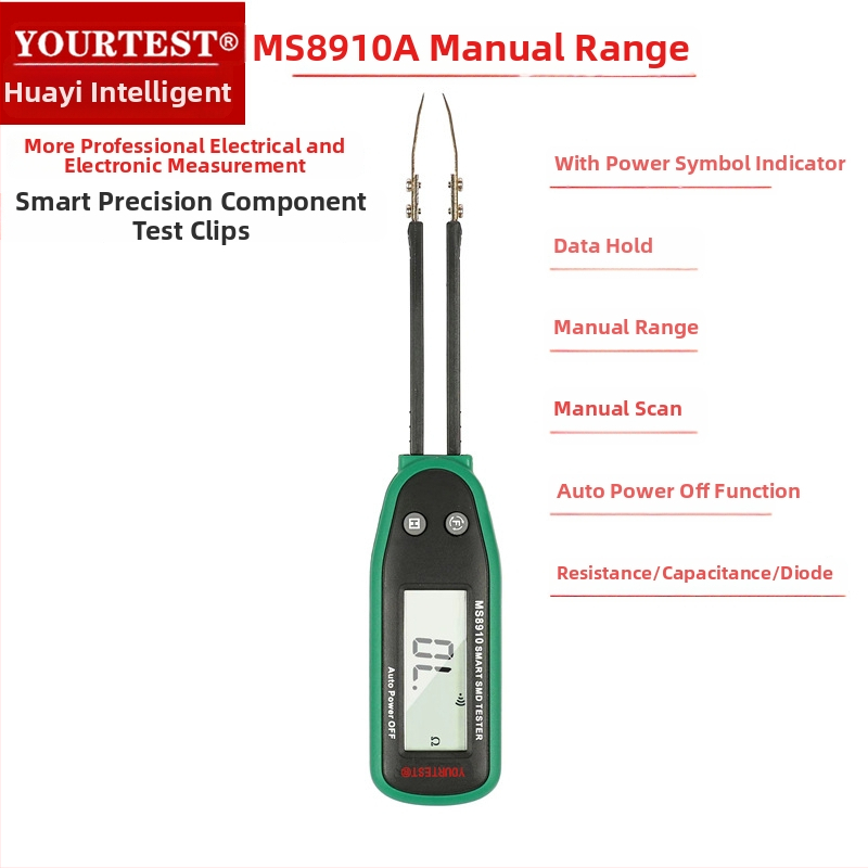 SMD testovací klip na rezistory a kondenzátory, inteligentný s automatickou identifikáciou čipových súčiastok, pôvod Dongguan, Guangdong, profesionálne použitie