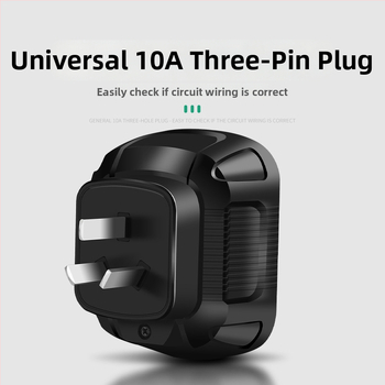 Zásuvkový tester s hlasovým oznámením, viacfunkčný detektor fázy, test uzemnenia a úniku, elektrická zásuvka