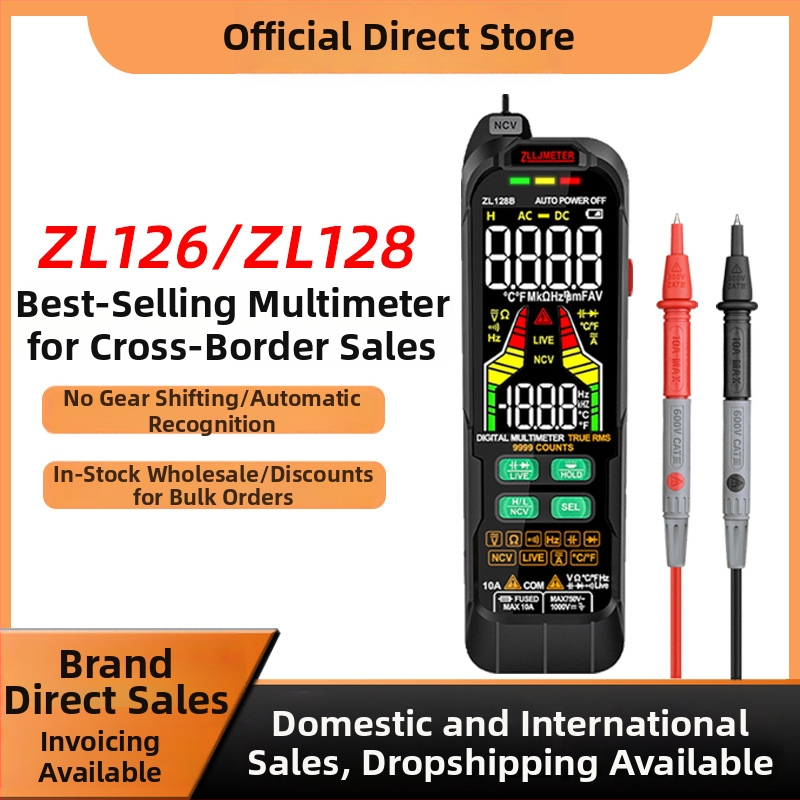ZLLJMETER ZL126A/128B digitalni multimetar, automatski raspon, potpuno inteligentan, zaštita od pregorijevanja