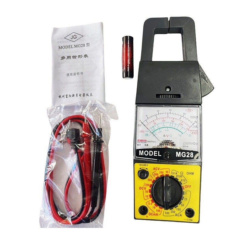 MG28 klamp mjerač za AC struju i napon, analogni pokazivač