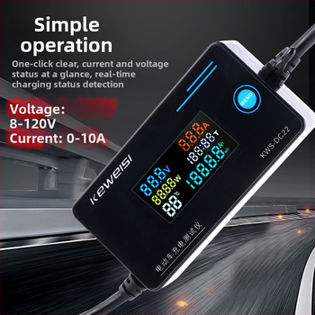 KWS-DC22 Digitálny merač napätia a prúdu; napájanie 8-12V; rozsah merania 8-120V; presnosť 1%