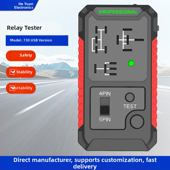 Automobilový tester relé – napájanie Type-C, USB lítium batéria, prenosný detektor relé, model H730/H733