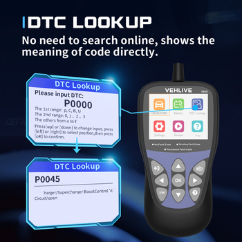 V850 OBD2 автомобилен диагностичен инструмент за повреди, тестер за батерия и детекция на повреди на двигателя, четец на диагностични кодове (Напрежение 8-18V; Температура 55°C; Модел V850; Бранд obdll)