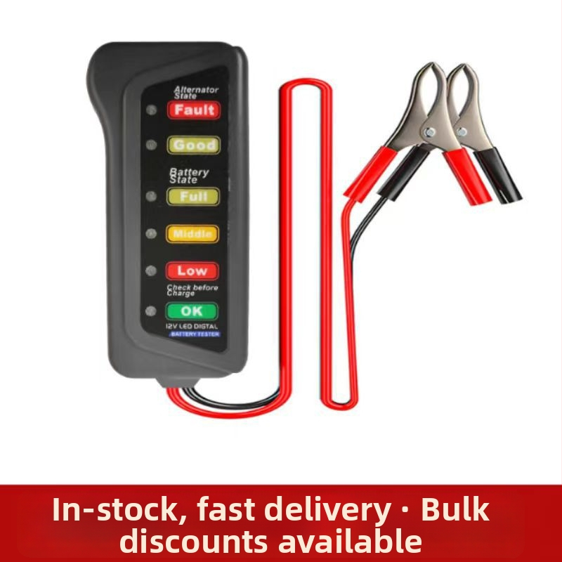 Prístroj na diagnostiku porúch automobilov – 12V batériový tester, model: tester batérií, všeobecná kompatibilita, prevádzková teplota -20°C až 80°C