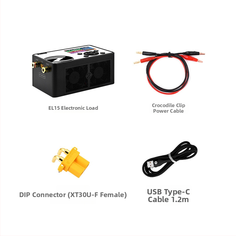 El15 DC електронно натоварване, програмиран тестер за капацитет на батерия и вътрешно съпротивление, обхват 0-12 A, 0.1-60 V, точност 0.05%