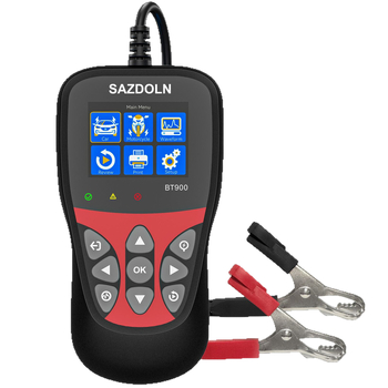 Gépjármű akkumulátor teszter egyetlen kattintásos olvasással és intelligens észleléssel, 6–16 V feszültségtartomány, 0–50°C működési hőmérséklet, autókhoz