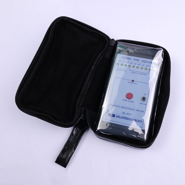 SL-030 tester de rezistență pe suprafață, dispozitiv de măsurare anti-static digital, model SL-030, alimentare: baterie 9V, marcă Haihui, etichetare privată licențiată: Da