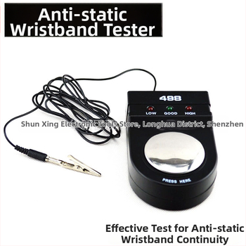 Bezdrôtový tester uzemnenia pre antistatickú manžetu, model 498, rozsah merania 0-10, hmotnosť 0,23 kg