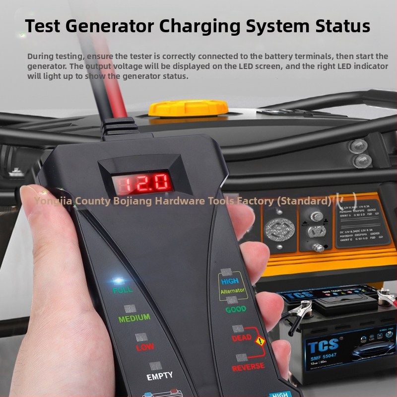Gilco 805A 12V tester batérií, digitálny prístroj na diagnostiku porúch vozidla, 4-20V, -20°C až 50°C