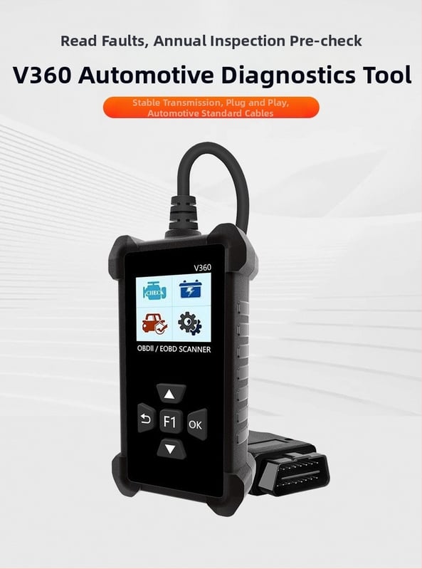 V360 dijagnostički instrument za automobile: OBD dijagnostika kvarova, detektor baterije OBD2 i dijagnostika motora