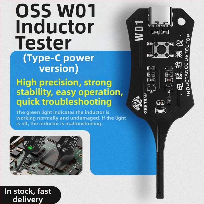 OSS Tester induktorov pre opravy mobilných telefónov – digitálna detekcia porúch induktora na doske a meranie elektromagnetickej indukcie