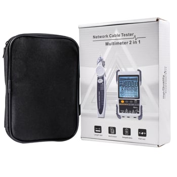 ET616/ET618 detectoare de cabluri de rețea și multimetr, două funcții într-unul, încărcare baterie litiu, măsurare lungime cablu de până la 500 m
