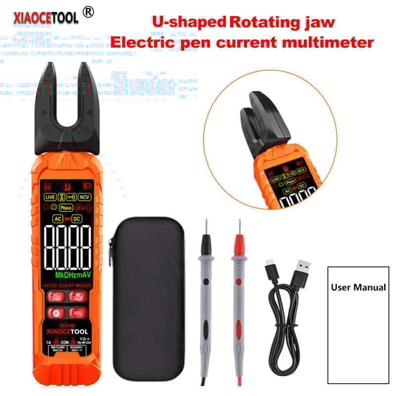 Xiaocetool Fogómultiméter forgatható fejjel - magas pontosságú, többfunkciós elektromos szakembereknek