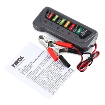 12V тестер за капацитета на батерията, универсален за автомобили, мотори и електрически превозни средства, интелигентно откриване на състоянието на батерията