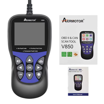 V850 OBD2 skener s testerom baterije, EOBD/CAN čitač kodova motora