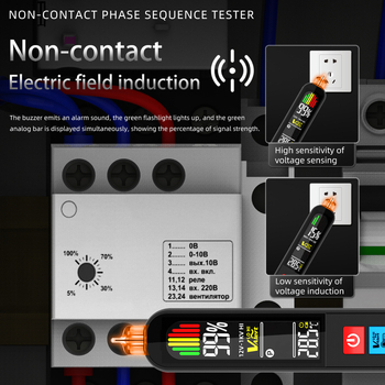 AVX1 Μη επαφής ανιχνευτής φάσης και στυλό ανίχνευσης επαγωγικού τάσης – όργανο μέτρησης για επαγγελματική χρήση
