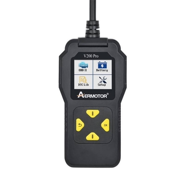 Automobilski detektor kvarova V200PRO od Aer – ELM327 OBD čitač kodova, napajanje 12–24V, provjera baterije, radna temperatura 56