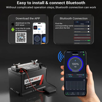 WESTSKY AD007 Detektor razine baterije automobila s Bluetooth aplikacijom, 12V – tester napona i stanja baterije