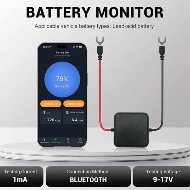WESTSKY AD007 Detektor razine baterije automobila s Bluetooth aplikacijom, 12V – tester napona i stanja baterije