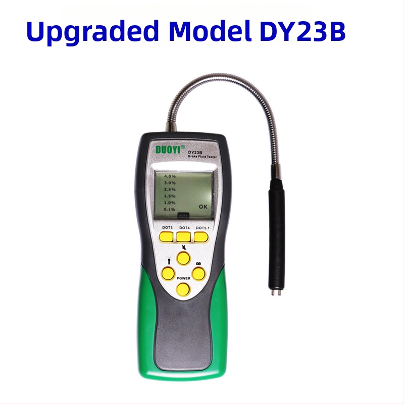 Тестер за спирачна течност, модел Dy23, 9V захранване, работна температура -20°C до 50°C, детектор за качество на спирачна течност