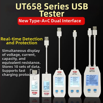 UT658 digitálny prístroj na meranie napätia, rozsah merania 3–9 V, vstupné napätie 3–9 V, výstupné napätie 5 V