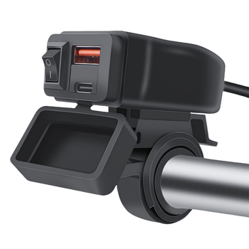 Bao yilai Knight Square QCPD със превключвател - зарядно място за мотоциклет, 12/24V, -40°C до 80°C