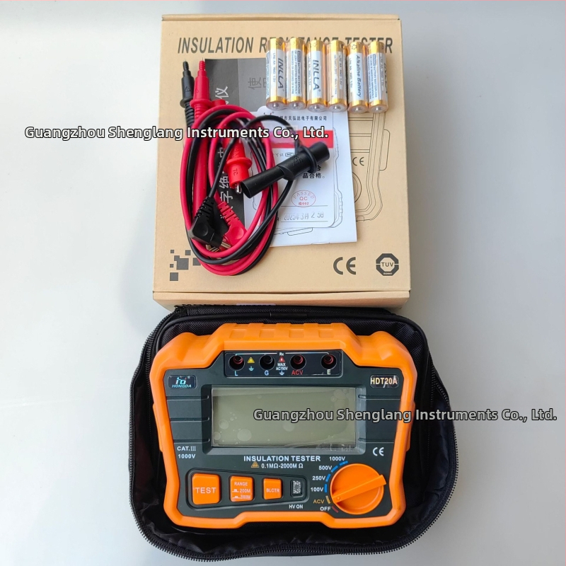 HDT20A Tester izolácie odporu 1000V s digitálnym displejom Megohmmetr