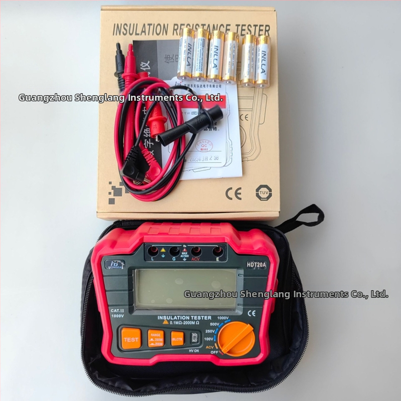 HDT20A Tester izolácie odporu 1000V s digitálnym displejom Megohmmetr