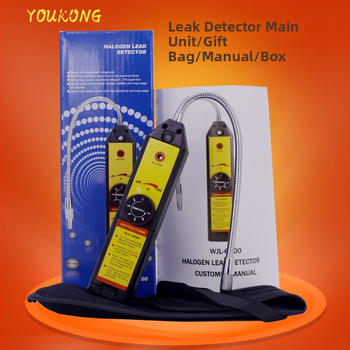 Youkong WJL-6000 halogén hűtőközeg-szivárgás detektor otthoni és autóklímákhoz, működik 4×AA elemmel