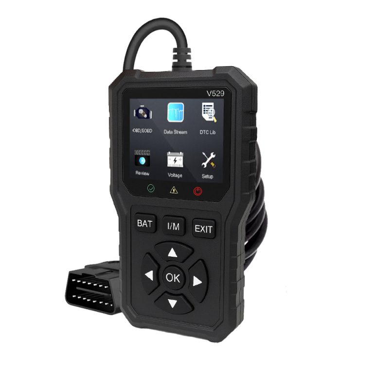 Foxsur V529 Εργαλείο Διάγνωσης Αυτοκινήτων OBD2 με Πολυγλωσσικό Σαρωτή και Λειτουργία Δοκιμών