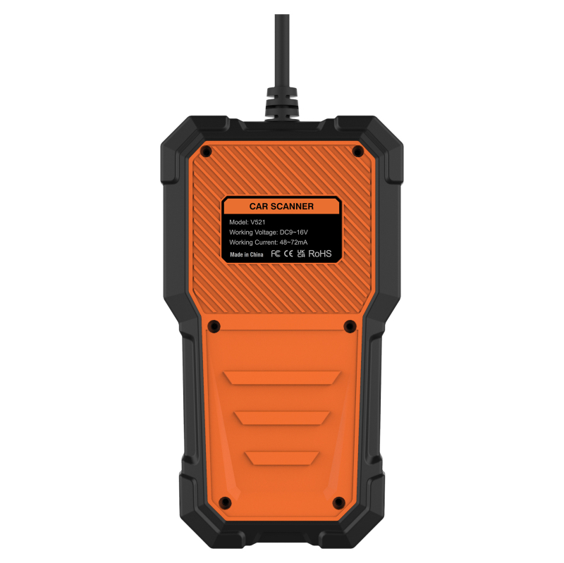 V521 OBD2 Εργαλείο διάγνωσης κινητήρα – πολυλειτουργικός διαγνωστικός μετρητής τάσης μπαταρίας, 12–16V, 0–60°C, συμβατό με όλα τα μοντέλα