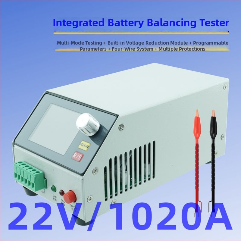 DC 22V/10A akkumulátorkapacitás-detektor egyensúlyozás és öregedési teszt funkcióval (mérési tartomány 1–30V, pontosság 1, LCD-frissítés 1)
