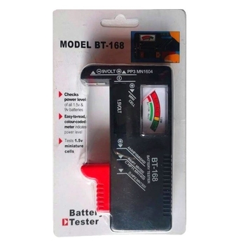 BT168 mjerni uređaj za baterije s digitalnim zaslonom za baterije 1,5V, 3V, 9V i 18650