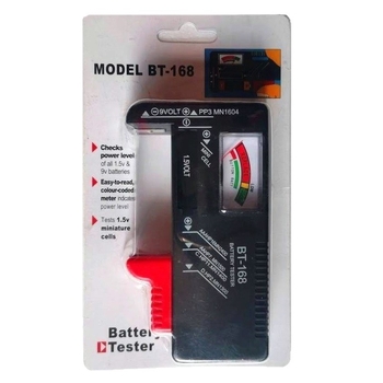 BT168 mjerni uređaj za baterije s digitalnim zaslonom za baterije 1,5V, 3V, 9V i 18650