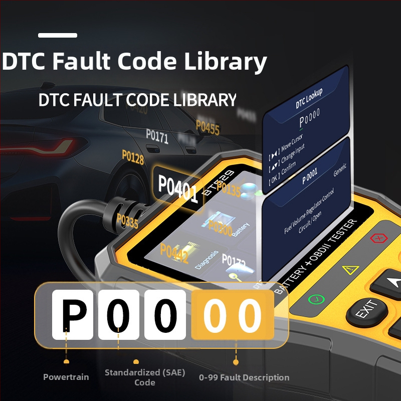 Motorový diagnostický prístroj (Ymiot Bt529, 5-30 V, univerzálny typ, prevádzková teplota 0-60°C)