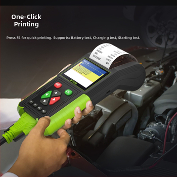 BT500 Όργανο Διάγνωσης Βλαβών Αυτοκινήτου για αυτοκίνητα και μοτοσικλέτες, Μετρητής Μπαταρίας 12–24V, Ιδιωτική Ετικέτα, -10 έως 40°C