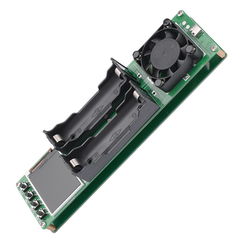 Kétcsatornás belső ellenállás mérő 18650-es akkumulátorokhoz – kapacitás és belső ellenállás mérése, automata töltés/kiürítés modul és Type-C tápegység