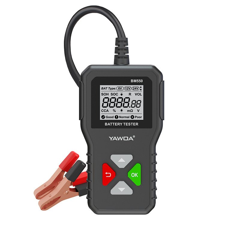 BM550 Δοκιμαστής Μπαταριών – Τρία σε ένα έλεγχο ζωής μπαταρίας 6V/12V/24V, εύρος 5-20V, -20°C έως 60°C, OBD2-συμβατό