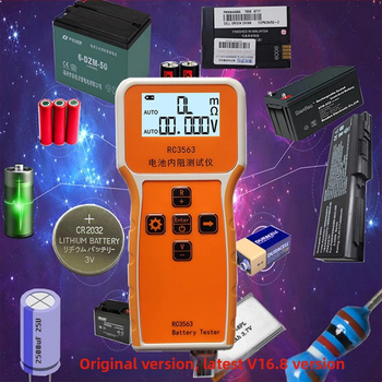 RC3563 merač vnútorného odporu pre batérie z ternárnych lítiových/LiFePO4, články 18650 a 21700, verzia 16.8