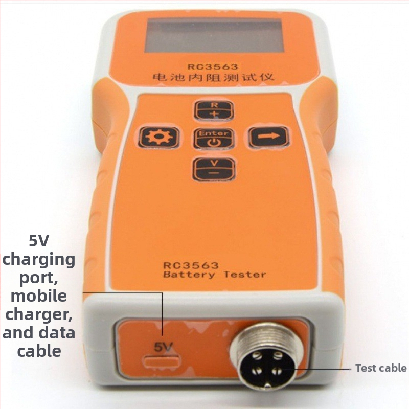RC3563 merač vnútorného odporu pre batérie z ternárnych lítiových/LiFePO4, články 18650 a 21700, verzia 16.8