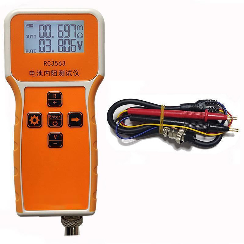 Măsurător de rezistență internă RC3563 pentru baterii Li‑ion ternare/LiFePO4, celule 18650 și 21700, Versiunea 16.8
