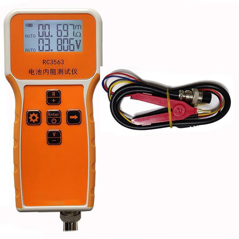 Măsurător de rezistență internă RC3563 pentru baterii Li‑ion ternare/LiFePO4, celule 18650 și 21700, Versiunea 16.8