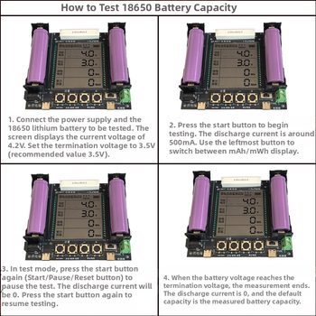 18650 litijski baterijski tester kapaciteta – mjerni modul