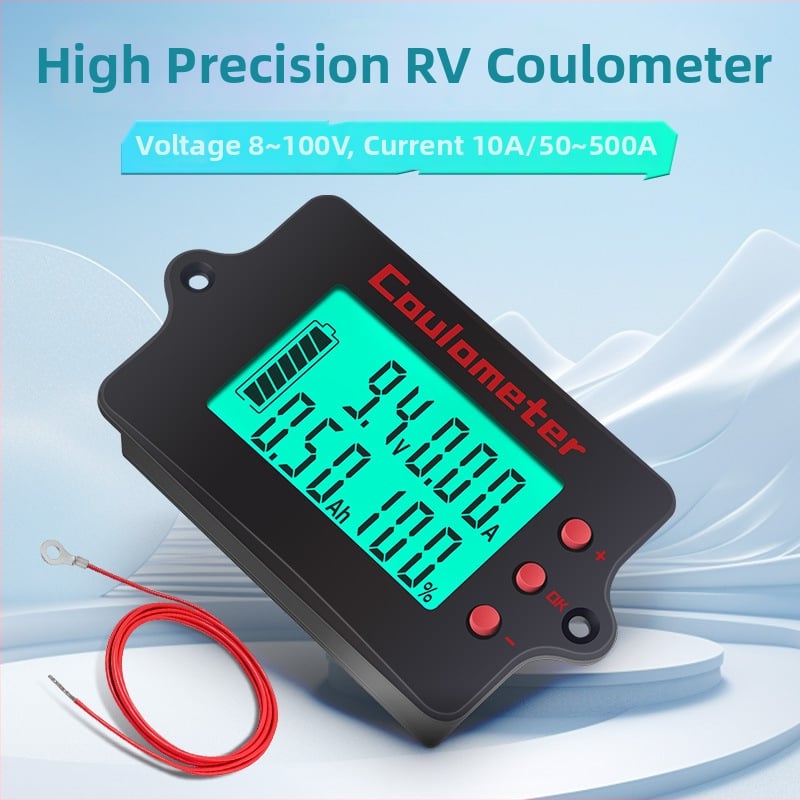 Peacefair LiFePO4 батерия кулометър, амперметър, волтметър и ватметър