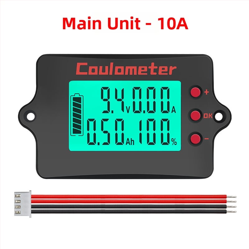 Peacefair LiFePO4 батерия кулометър, амперметър, волтметър и ватметър