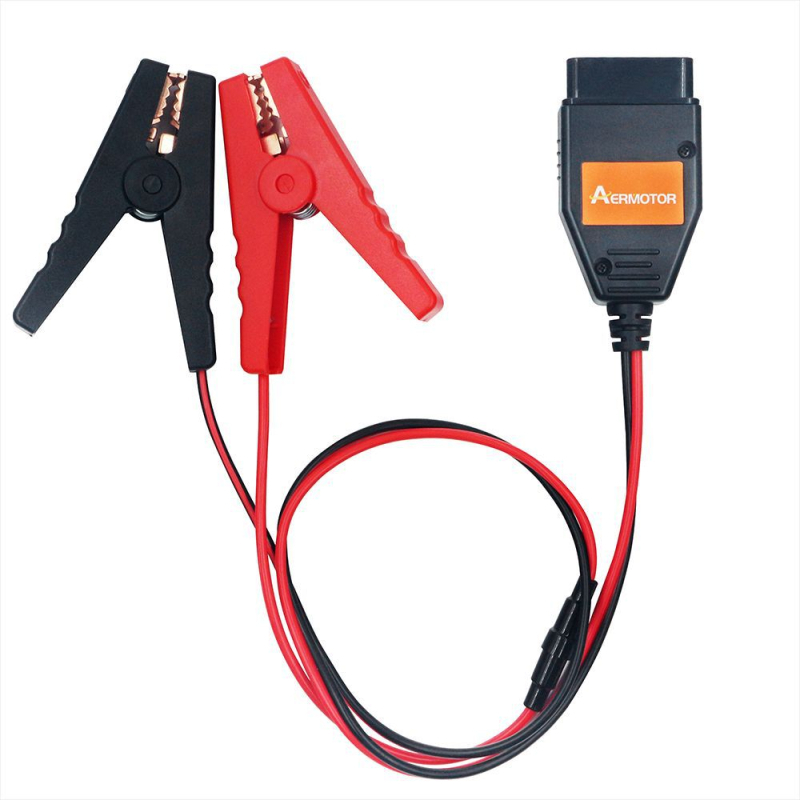 Detektor automobila — AERMOTOR Aer klips za bateriju, 12V, radna temperatura 56°C, ECU/OBD2 priključak, zaštita od prekida napajanja, memorijski kabel