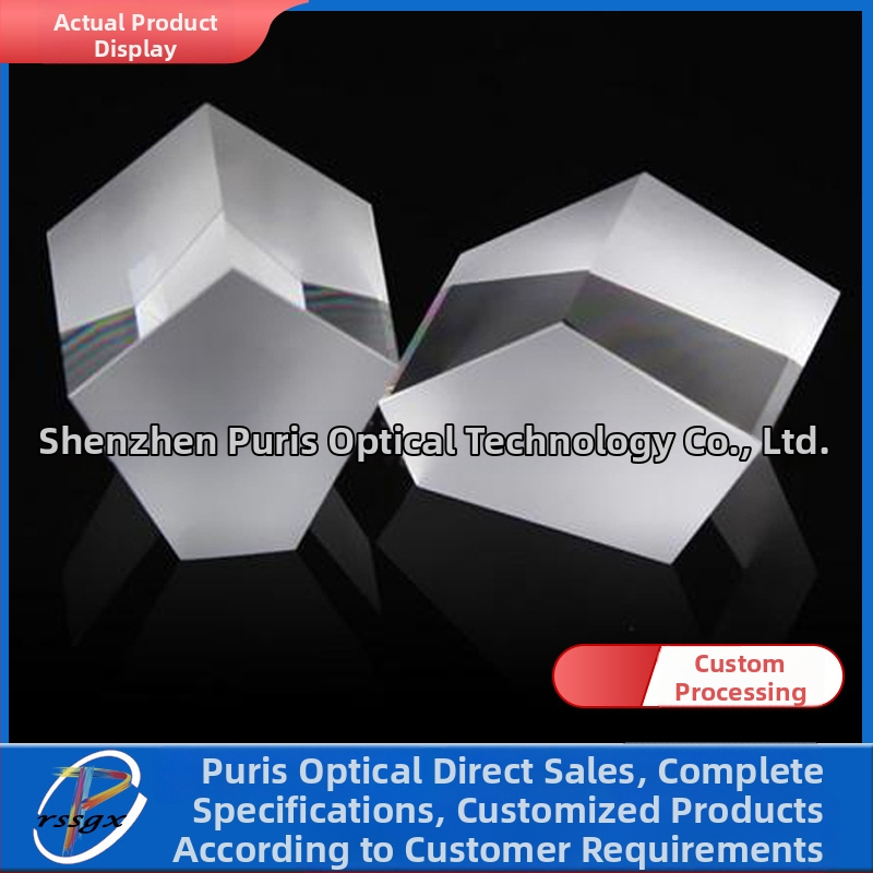 Sada prisém: trojuholníková reflexná prizma, izoscelná prizma, rovnoramenná prizma, spektroskop s povlakom a filtrom